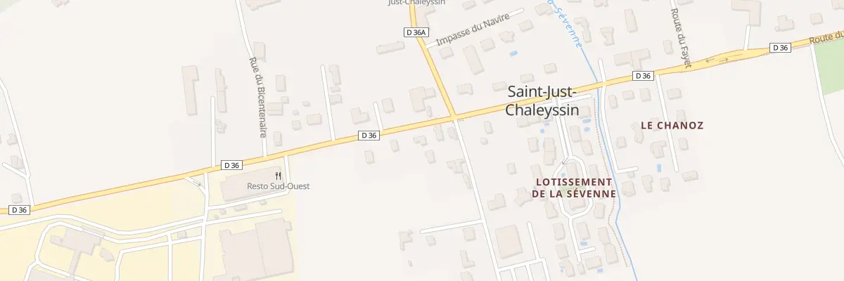 Plan du 45 Rte de Luzinay à Saint-Just-Chaleyssin