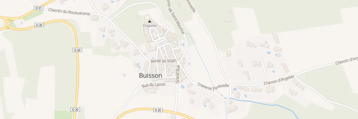 Plan du 5341 Rue de la Poste à Buisson