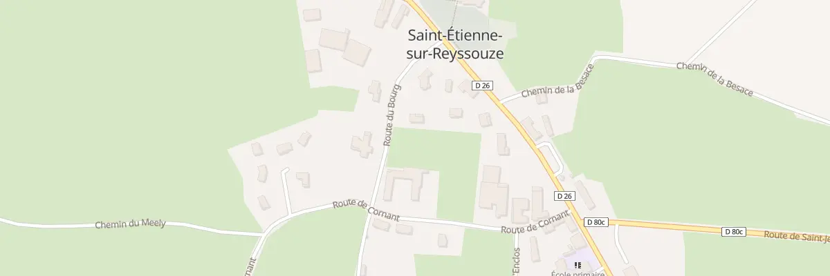 Plan du 5441 Rte du Bourg à Saint-Étienne-sur-Reyssouze