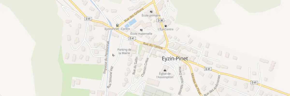Plan du 16 Rue du Centre à Eyzin-Pinet