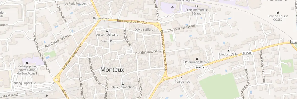 Plan du 25 Rue Pavonne à Monteux