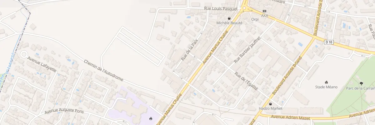 Plan du 13 Rue de la Paix à Miramas