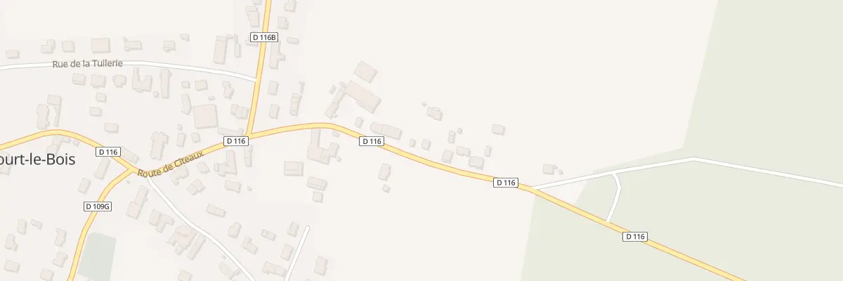 Plan du 33 Rte de Citeaux à Boncourt-le-Bois