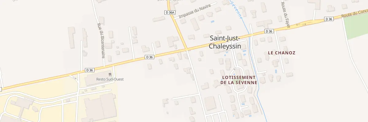 Plan du 5176 Les Vercheres à Saint-Just-Chaleyssin