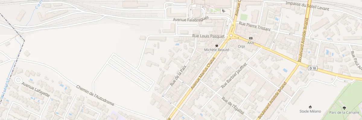 Plan du 8 Rue de la Paix à Miramas