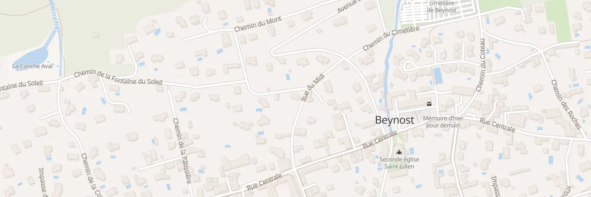 Plan du 430 Che du Mont à Beynost