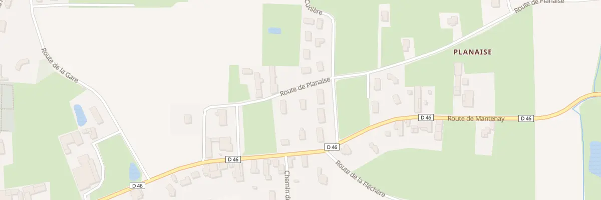 Plan du 224 Rte de Planaise à Chavannes-sur-Reyssouze
