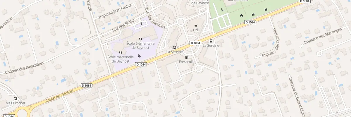 Plan du 6 All Pr Alexandre Lacassagne à Beynost