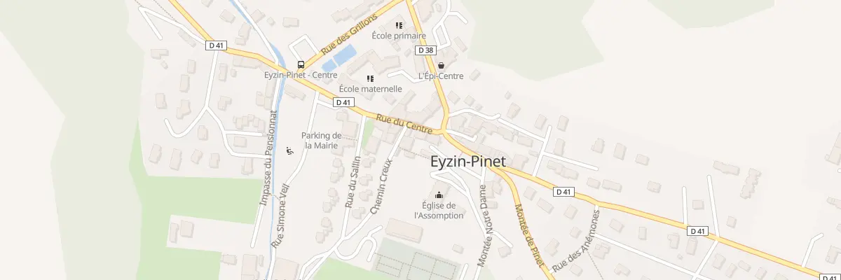 Plan du 72 Rue du Centre à Eyzin-Pinet