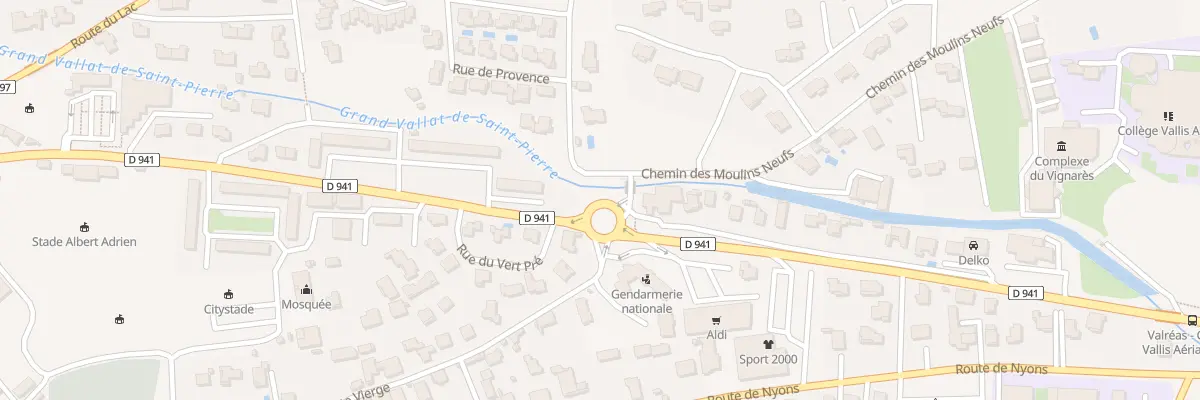 Plan du 9001 Le Mistral à Valréas