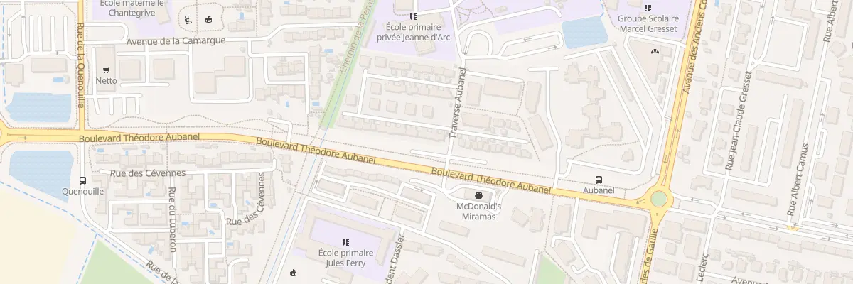 Plan du 1 Tra Aubanel à Miramas