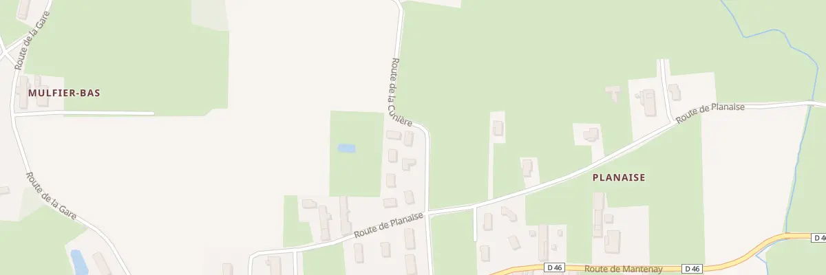 Plan du 225 Rte de la Cunière à Chavannes-sur-Reyssouze