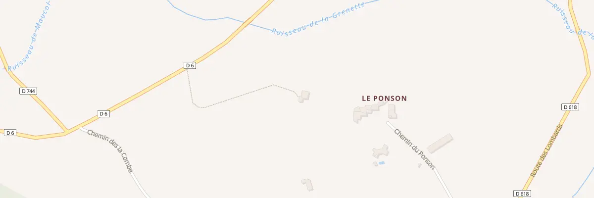 Plan du 5040 Le Ponson à La Répara-Auriples