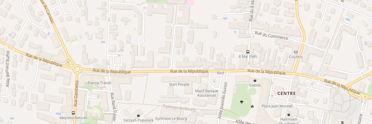 Plan du 41 Rue de la République à Meyzieu