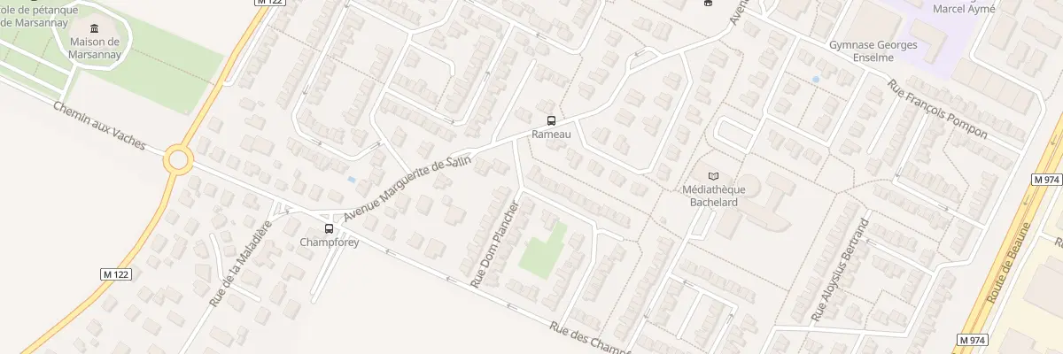 Plan du 1 Rue Jacques Bénigne Bossuet à Marsannay-la-Côte