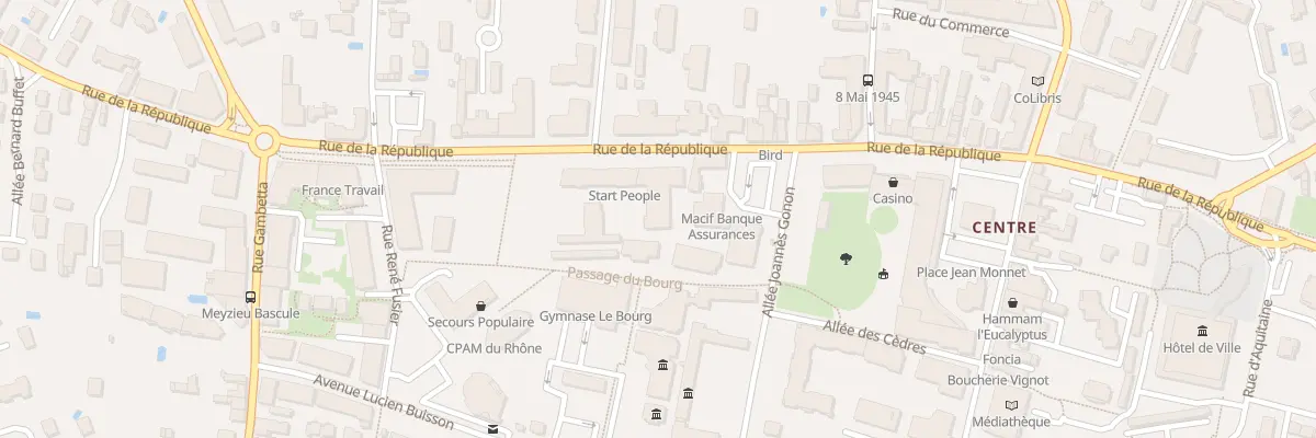 Plan du 48 Rue de la République à Meyzieu