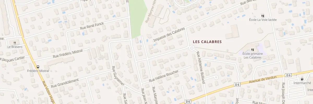 Plan du 3 Rue des Calabres à Meyzieu