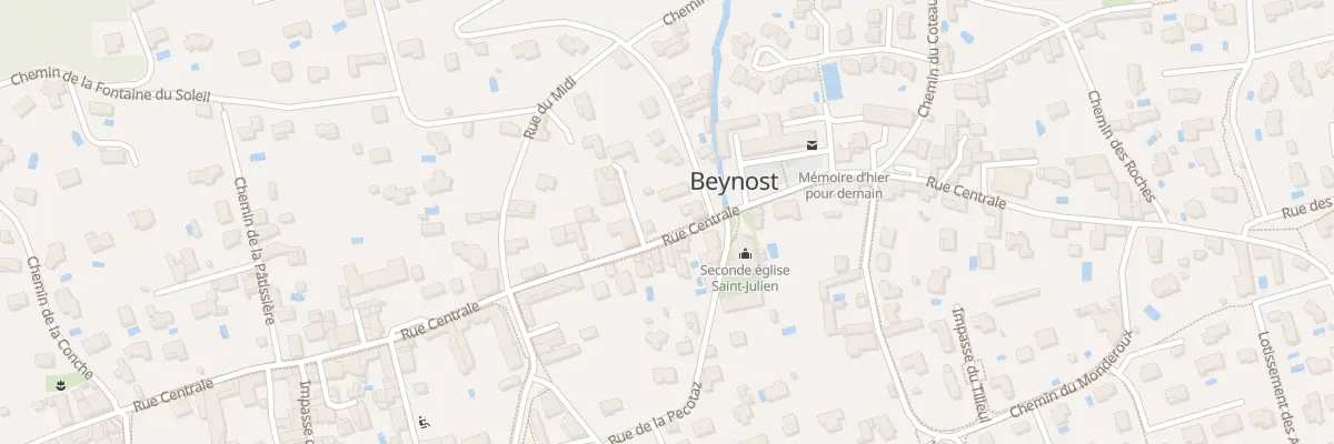 Plan du 408 Rue Centrale à Beynost