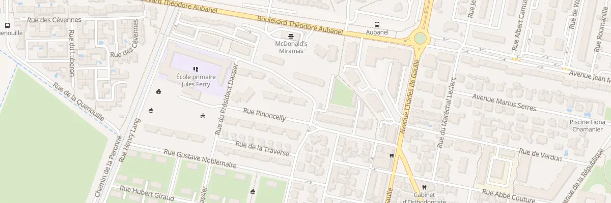 Plan du 1 Rue Henri Lang à Miramas