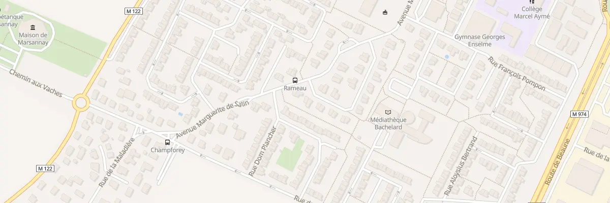 Plan du 43 Rue Jean Philippe Rameau à Marsannay-la-Côte