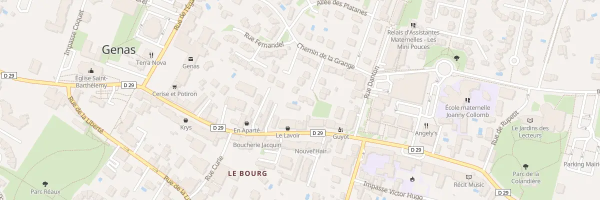 Plan du 8 Rue Andre Bourvil à Genas