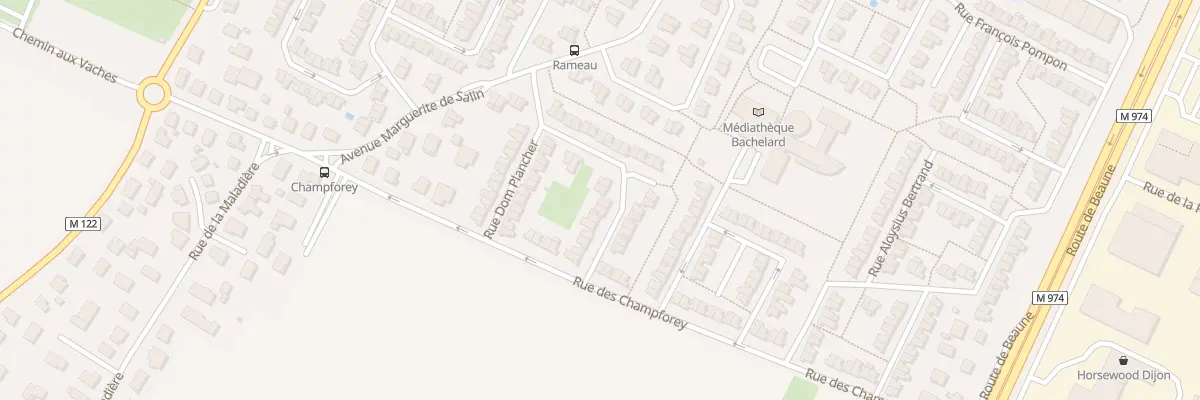 Plan du 12 Rue Jacques Bénigne Bossuet à Marsannay-la-Côte