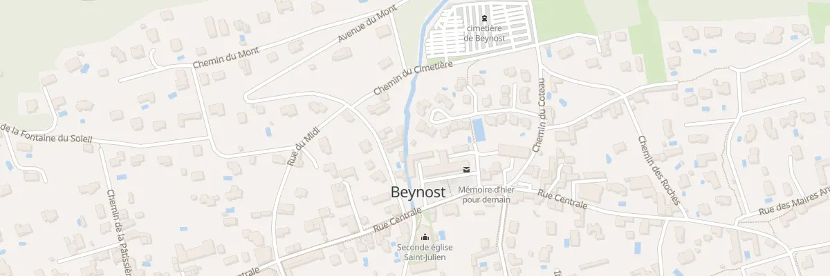 Plan du 131 All du Coteau à Beynost
