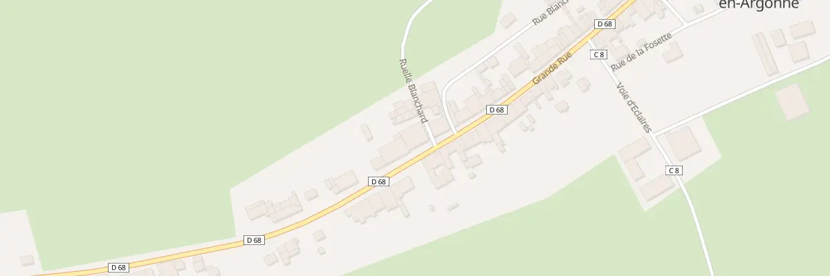 Plan du 54 Gr Grande Rue à Passavant-en-Argonne