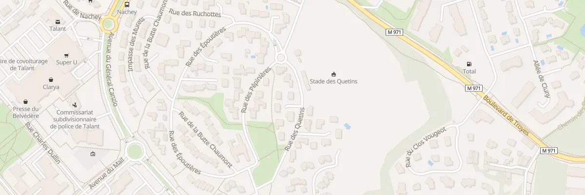 Plan du 5 Rue des Quetins à Talant