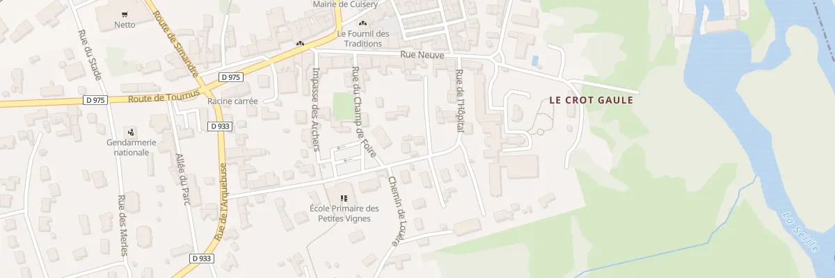 Plan du 227 Rue Petite Vigne des Louis à Cuisery