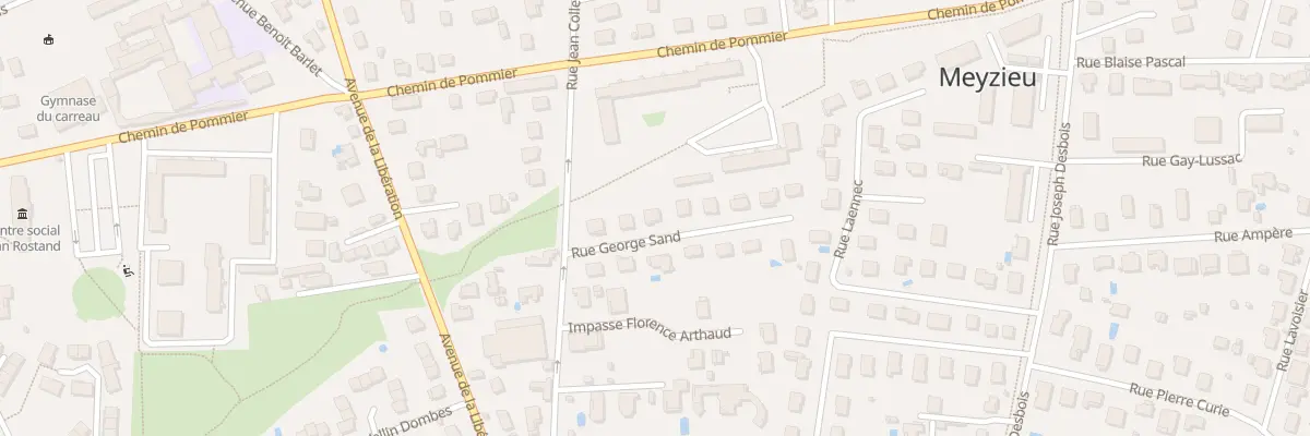 Plan du 5 Rue George Sand à Meyzieu