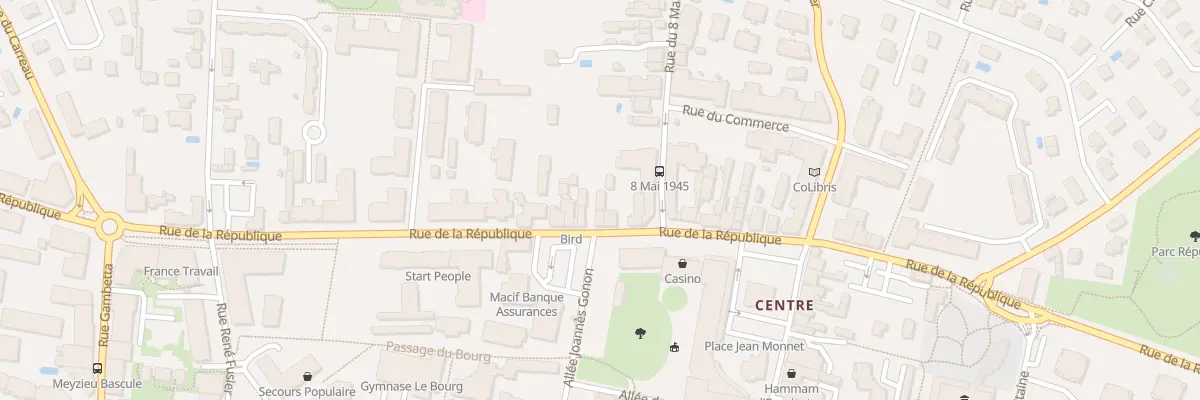 Plan du 63 Rue de la République à Meyzieu