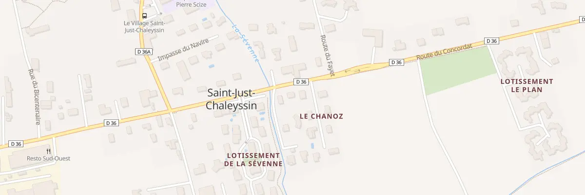 Plan du 5174 Le Chanoz à Saint-Just-Chaleyssin