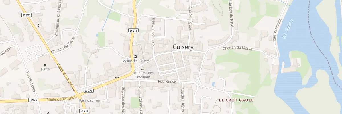 Plan du 99 Gr Grande Rue à Cuisery