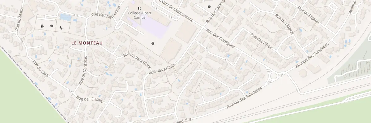 Plan du 238 Rue des Arenes à Miramas