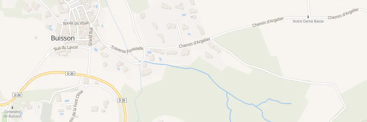 Plan du 102 Che d’Argelier à Buisson