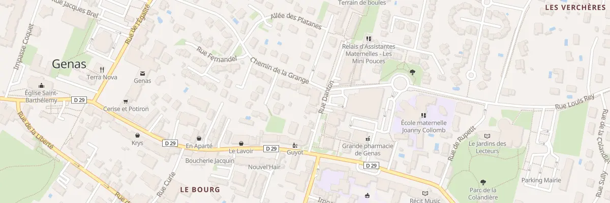 Plan du 5 Rue Danton à Genas