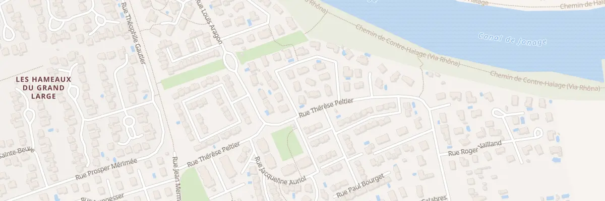 Plan du 2 Rue Alain Fournier à Meyzieu