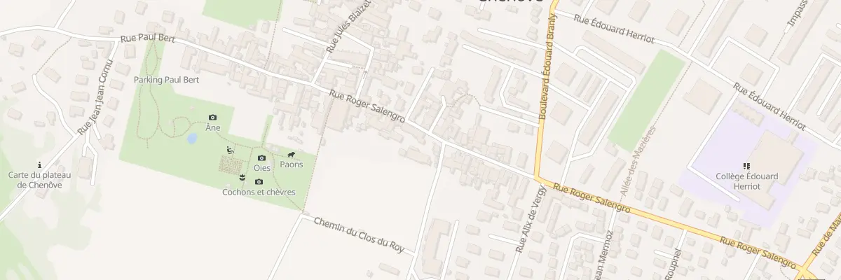 Plan du 22 Rue Roger Salengro à Chenôve