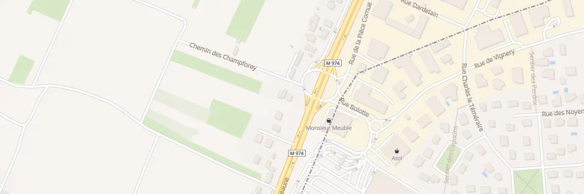 Plan du 68 Rte de Beaune à Marsannay-la-Côte