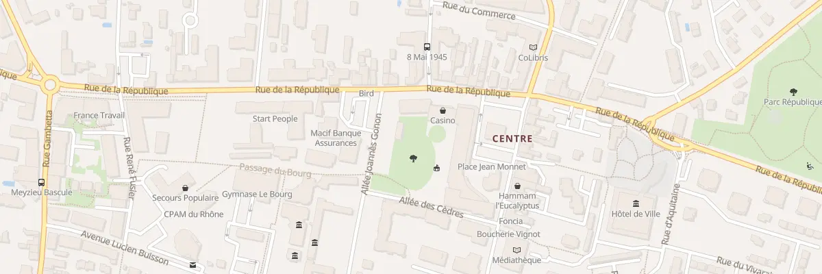 Plan du 56 Rue de la République à Meyzieu