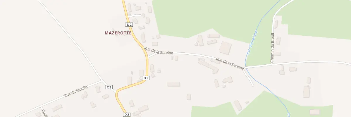 Plan du 6 Rue de la Sereine à Corgengoux