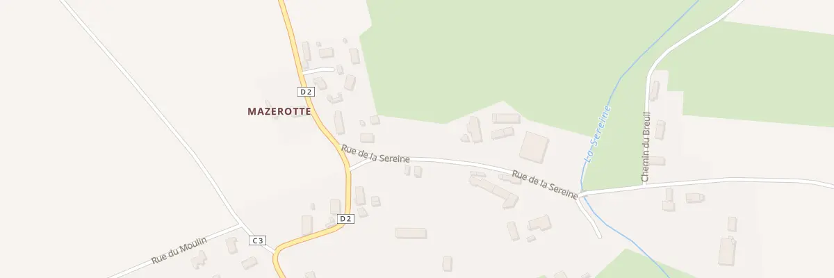 Plan du 5 Rue de la Sereine à Corgengoux