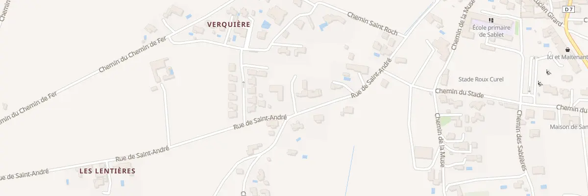 Plan de la Rue de Saint Andre à Sablet