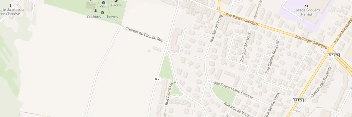 Plan du 1A Rue Marie et Pierre Curie à Chenôve