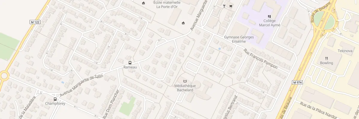Plan du 13 Rue Jean Philippe Rameau à Marsannay-la-Côte