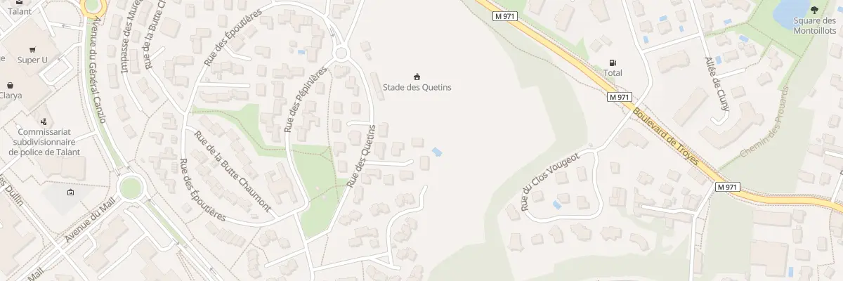 Plan du 3 All des Merisiers à Talant
