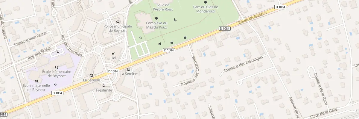 Plan du 983 Rte de Genève à Beynost