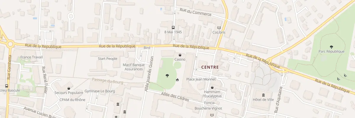 Plan du 62B Rue de la République à Meyzieu