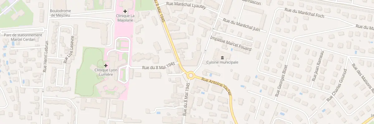 Plan du 5 Rue Joseph Desbois à Meyzieu